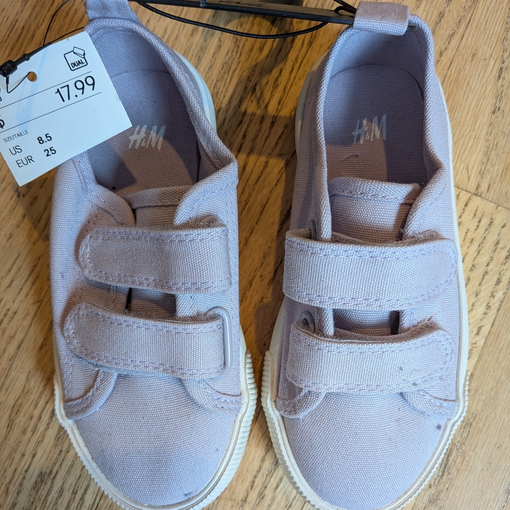 H&M Kids Lilac Velcro Sneakers